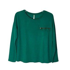 ❤️ TRESICS Long Sleeve green Top Size M